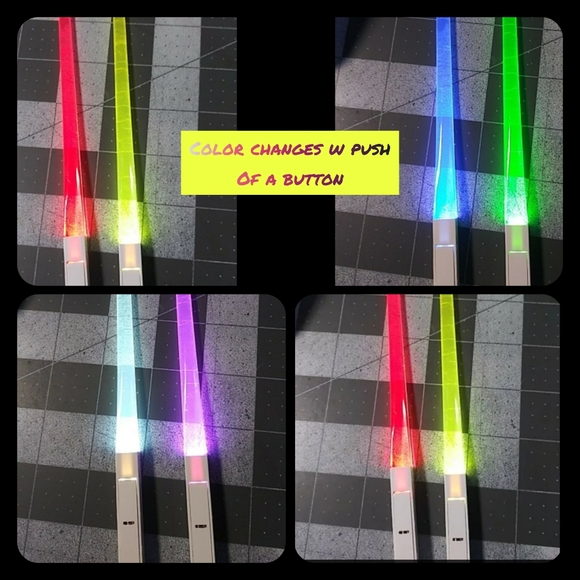 New lightsaber LED chopsticks star wars set multicolored can be a glow stick - Picture 4 of 11